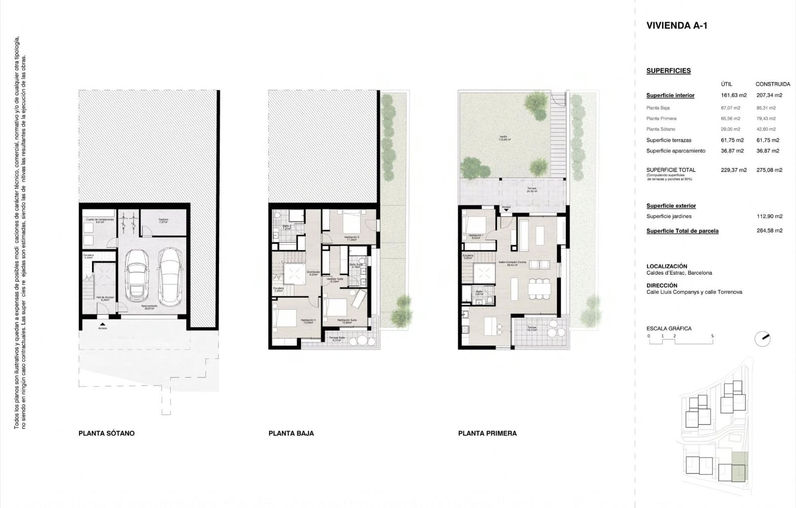 4 sovrum Semi-fristående Villa till salu i Caldes d'Estrac med garage - 1 028 970 € (Ref: 9400932)
