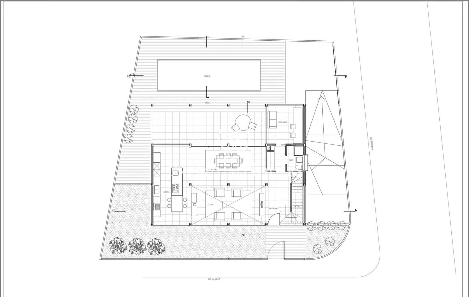 5 sypialnia Willa do wynajęcia w Alella z basenem garażem - 4 500 € (Ref: 9504567)