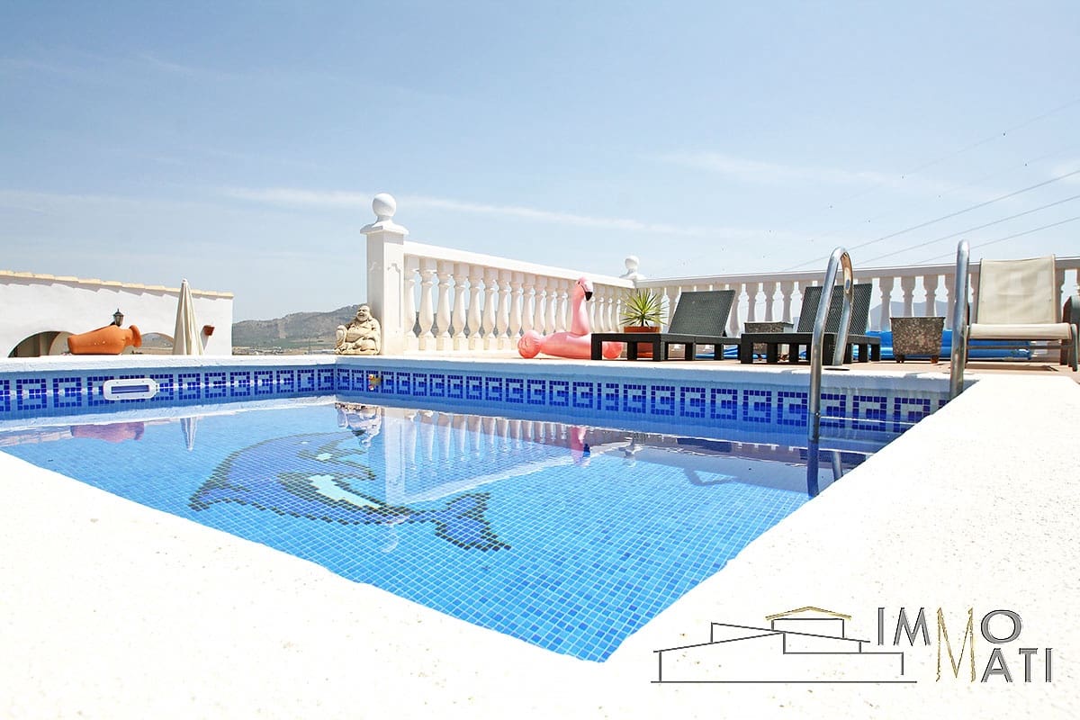 5 chambre Finca/Maison de Campagne à vendre à Sax avec piscine garage - 349 500 € (Ref: 9161641)