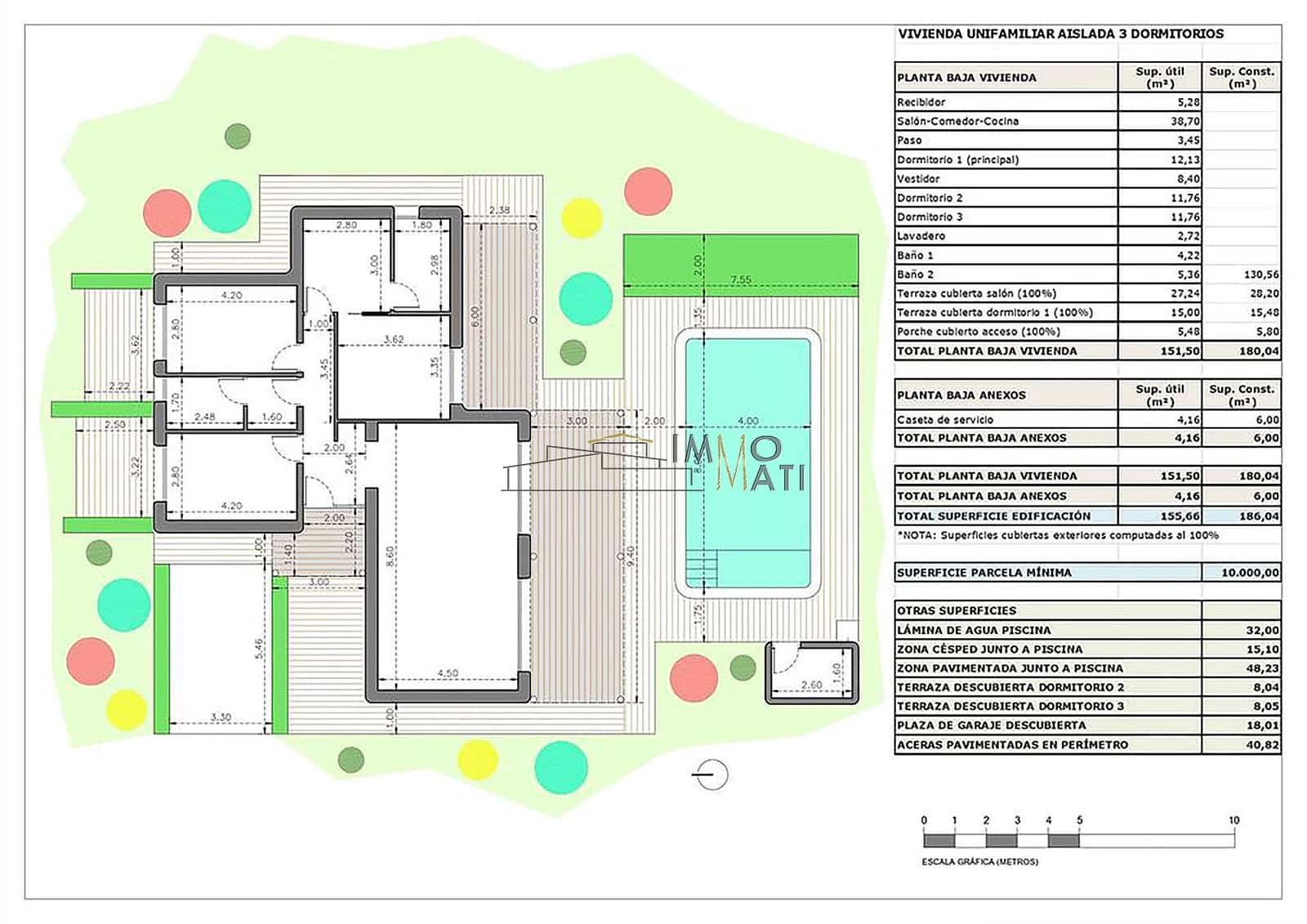 3 bedroom Villa for sale in Pinoso with pool garage - € 339,000 (Ref: 9516594)