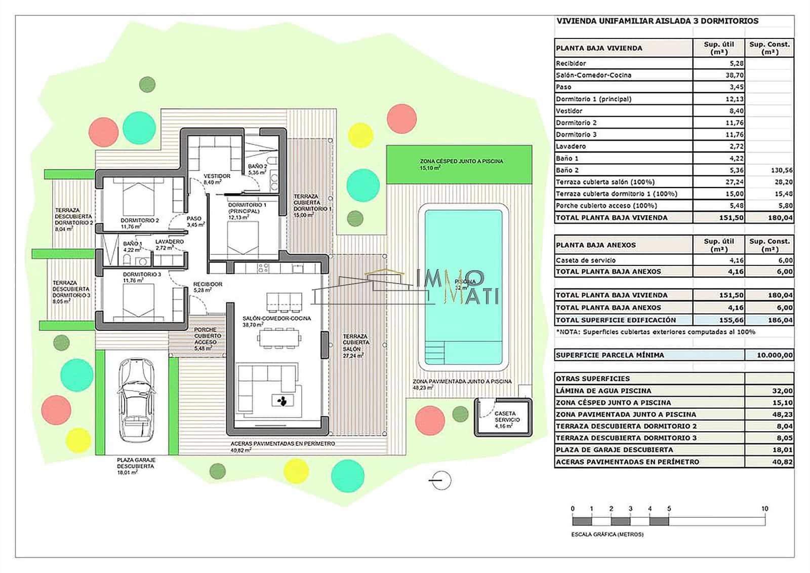 3 bedroom Villa for sale in Pinoso with pool garage - € 339,000 (Ref: 9516594)