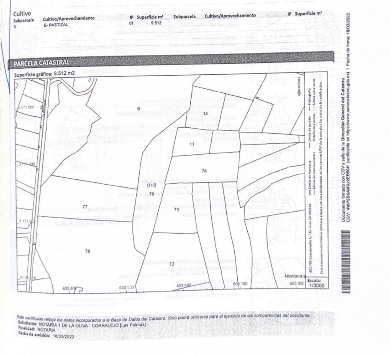 Mark till salu i Lajares - 99 000 € (Ref: 10091415)