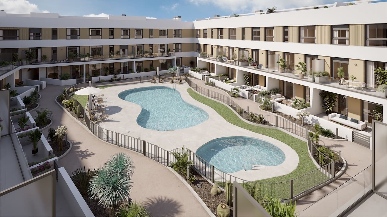 2 sypialnia Apartament na sprzedaż w Corralejo z basenem garażem - 423 000 € (Ref: 9444950)