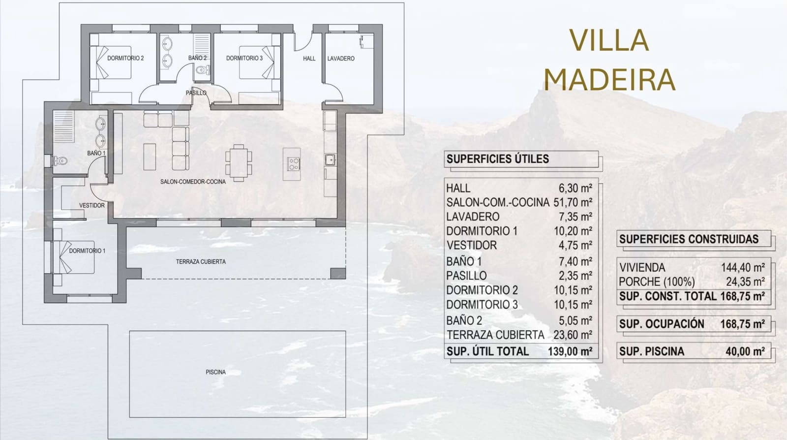 3 bedroom Villa for sale in Pinoso with pool garage - € 310,000 (Ref: 8844062)