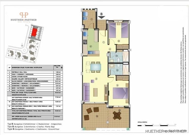 2 makuuhuone Asunto myytävänä paikassa Cala Murada - 398 000 € (Ref: 8910014)