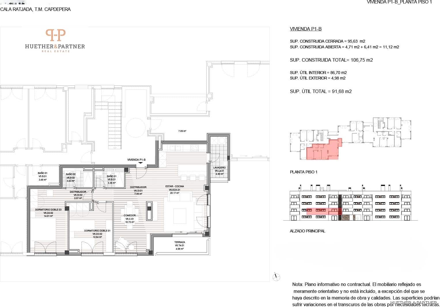 Piso de 2 habitaciones en Cala Ratjada en venta - 380.000 € (Ref: 8962179)