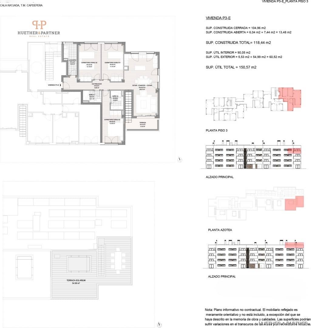 3 soveværelse Lejlighed til salg i Cala Ratjada - € 498.000 (Ref: 8966809)