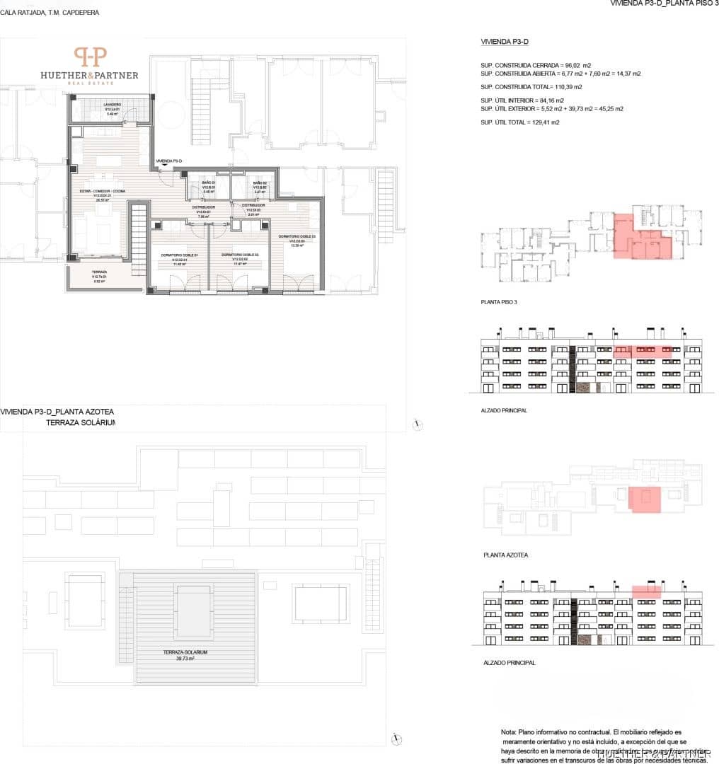 3 soveværelse Lejlighed til salg i Cala Ratjada - € 498.000 (Ref: 8966809)