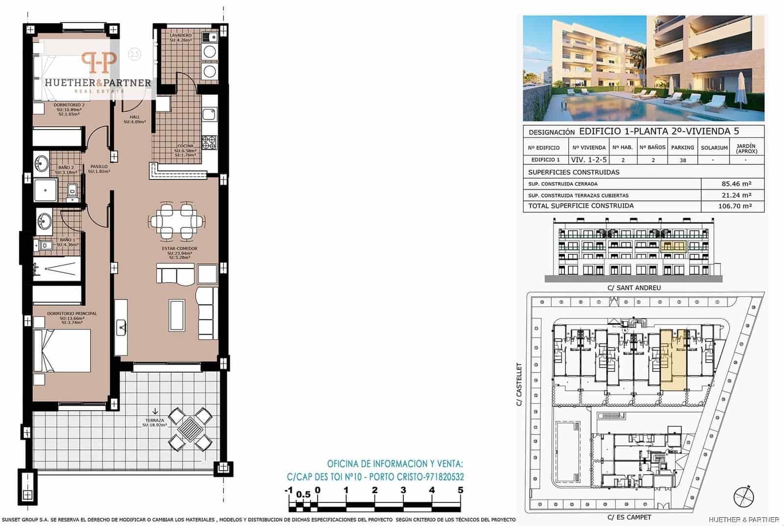 2 slaapkamer Flat te koop in Cala Ratjada - € 395.000 (Ref: 9057092)