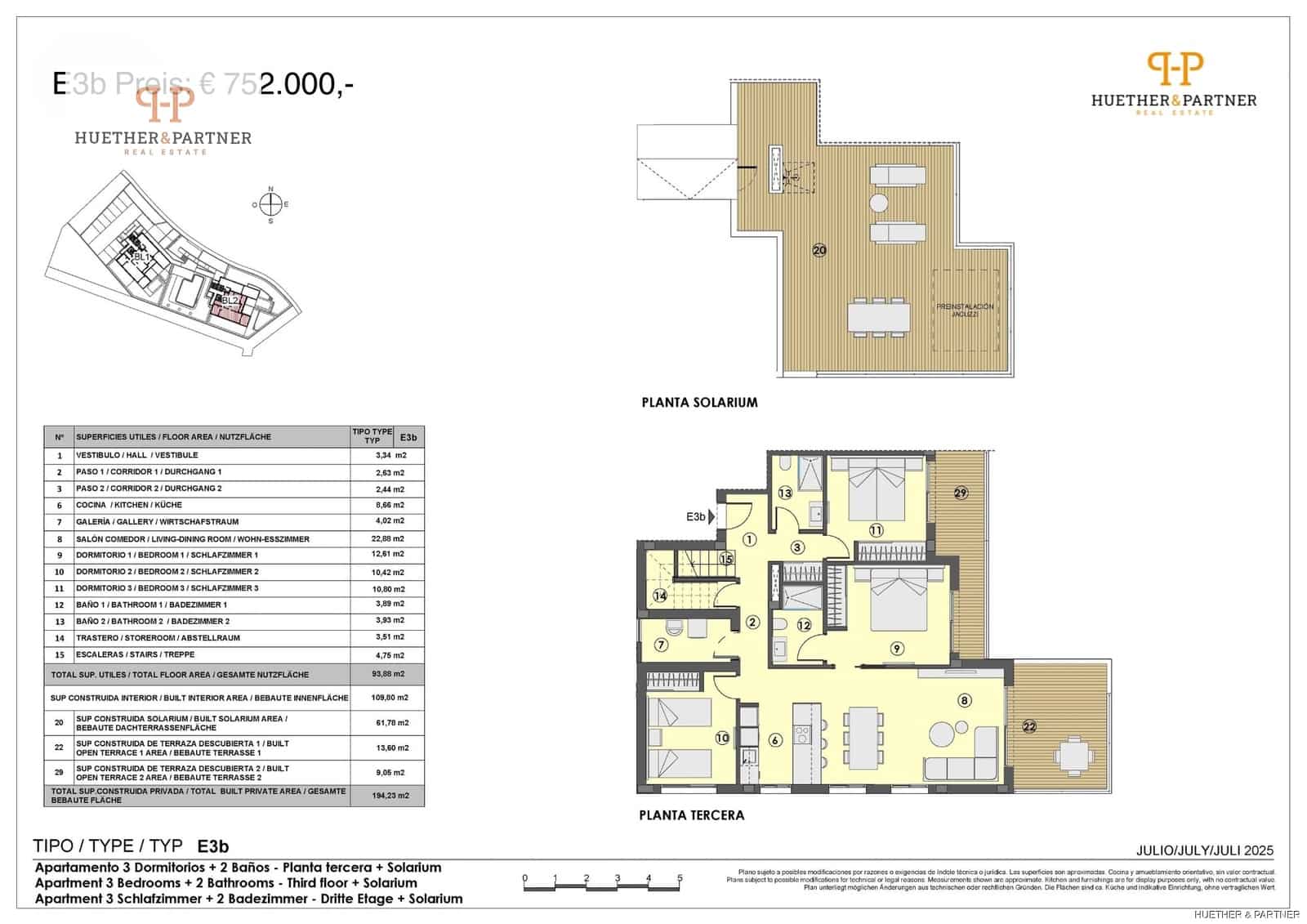 3 soveværelse Lejlighed til salg i Canyamel - € 752.000 (Ref: 9142687)