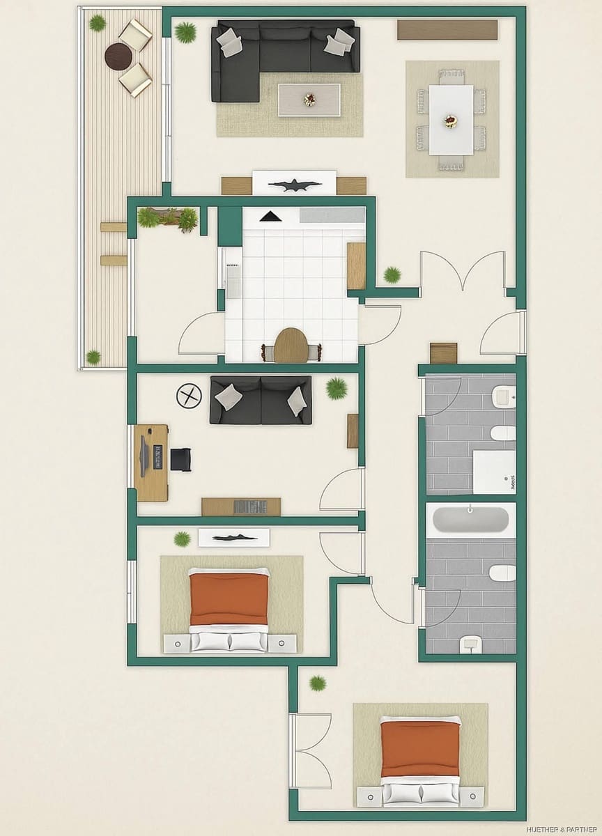 3 camera da letto Appartamento in vendita in Portocristo / Port de Manacor - 375.000 € (Rif: 9310204)