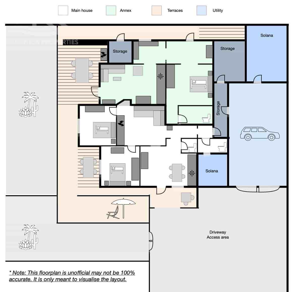 3 soveværelse Villa til salg i Las Brenas med garage - € 990.000 (Ref: 9176041)