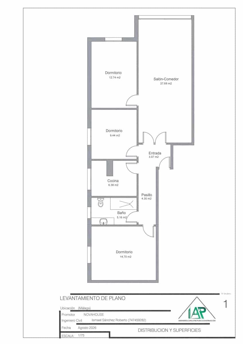 3 soverom Leilighet til salgs i Malaga by - € 305 000 (Ref: 10004240)