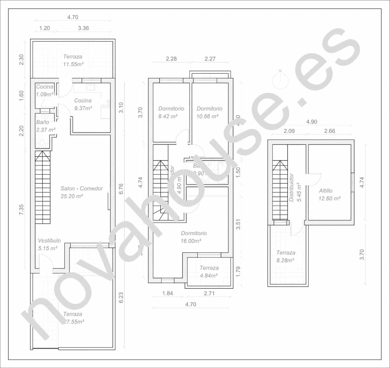 4 soveværelse Rækkehus til salg i Malaga by med garage - € 549.900 (Ref: 8825202)