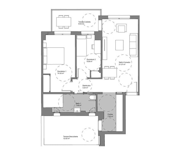 2 quarto Apartamento para venda em Torre del Mar, Vélez-Málaga com piscina garagem - 259 950 € (Ref: 9470392)