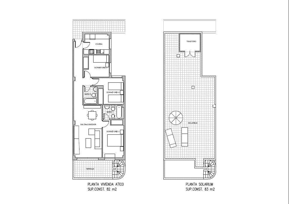 3 soveværelse Penthouse til salg i La Cala del Moral med swimmingpool garage - € 442.000 (Ref: 9719979)
