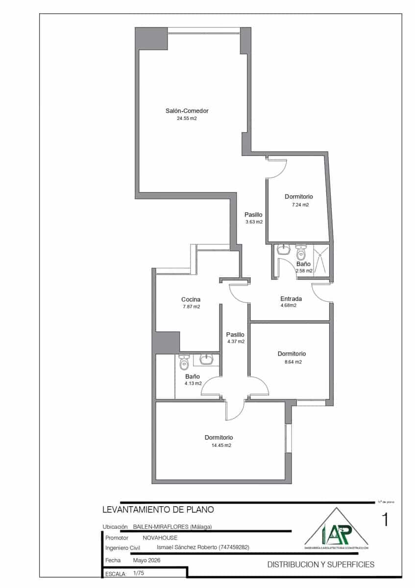 3 bedroom Flat for sale in Malaga city - € 369,900 (Ref: 9820530)