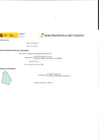 Bouwgrond te koop in Pego - € 295.000 (Ref: 6210355)