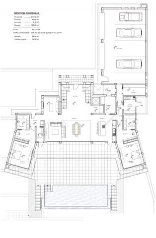 6 quarto Moradia para venda em Calpe / Calp com piscina garagem - 3 500 000 € (Ref: 7689404)