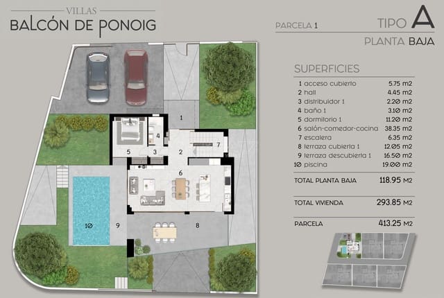 Chalet de 3 habitaciones en Polop en venta con piscina garaje - 860.000 € (Ref: 7977685)