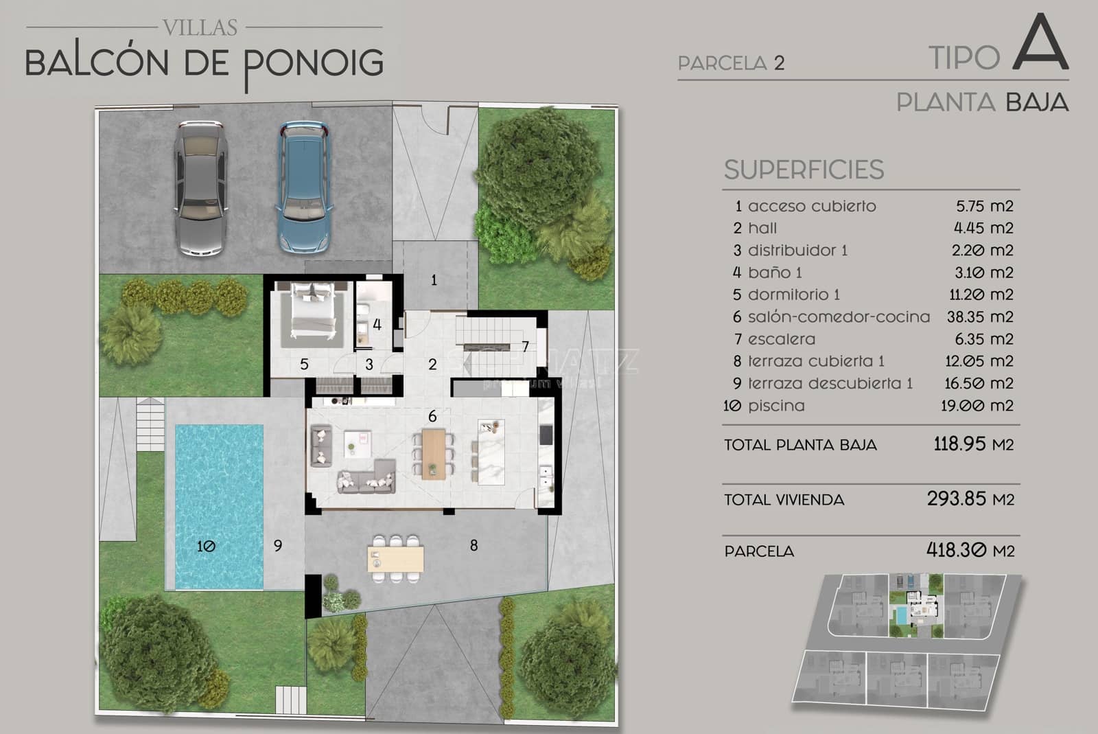 3 Zimmer Villa zu verkaufen in Polop mit Pool Garage - 860.000 € (Ref: 7977686)