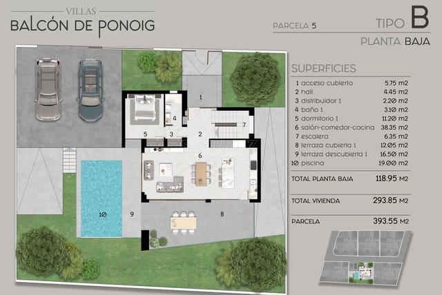 3 chambre Villa/Maison à vendre à Polop avec piscine garage - 860 000 € (Ref: 7977689)