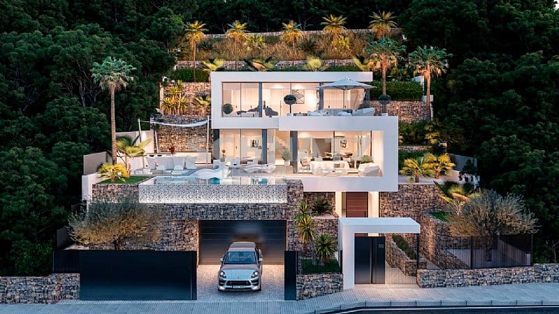 Chalet de 4 habitaciones en Calpe / Calp en venta con piscina garaje - 1.550.000 € (Ref: 8736076)