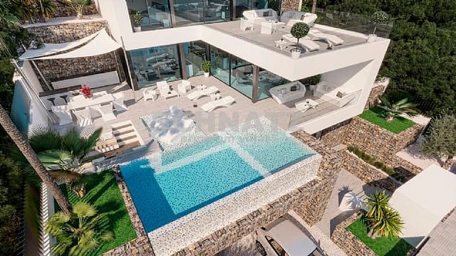 Chalet de 4 habitaciones en Calpe / Calp en venta con piscina garaje - 1.550.000 € (Ref: 8736076)