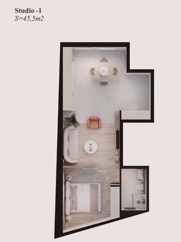 1 soverom Studio til salgs i Benidorm - € 170 000 (Ref: 9455148)