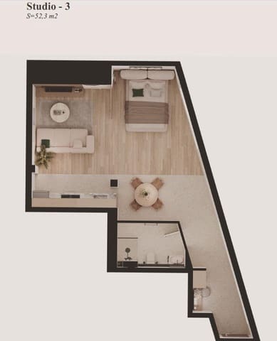 1 makuuhuone Huoneisto myytävänä paikassa Benidorm - 185 000 € (Ref: 9459877)