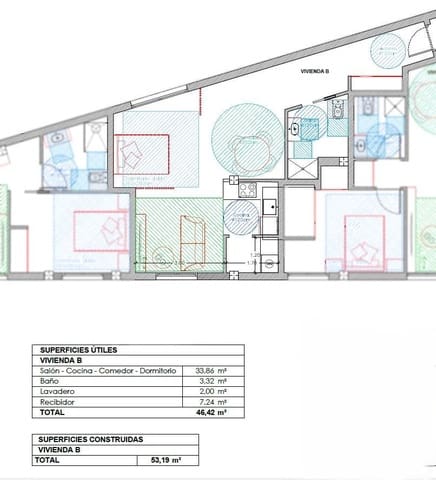 1 makuuhuone Huoneisto myytävänä paikassa Benidorm - 185 000 € (Ref: 9459877)