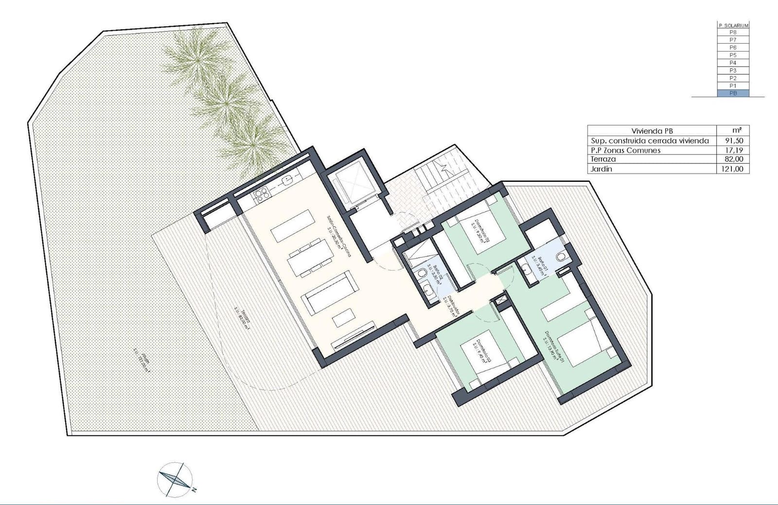 3 bedroom Apartment for sale in Guardamar del Segura with pool garage - € 386,000 (Ref: 9476907)