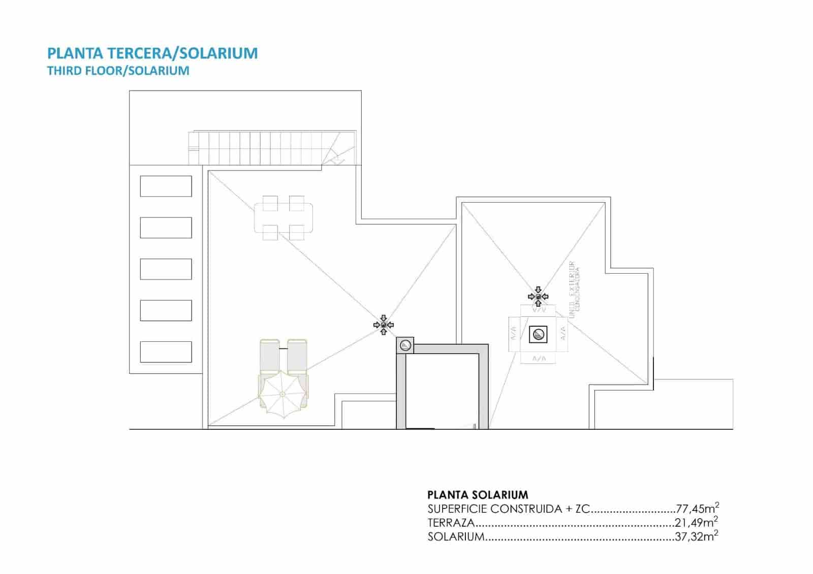 2 bedroom Penthouse for sale in Torre-Pacheco with pool garage - € 319,900 (Ref: 9476978)