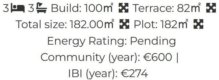 3 soveværelse Semi-Rækkehus til salg i San Miguel de Salinas med garage - € 229.900 (Ref: 9537869)