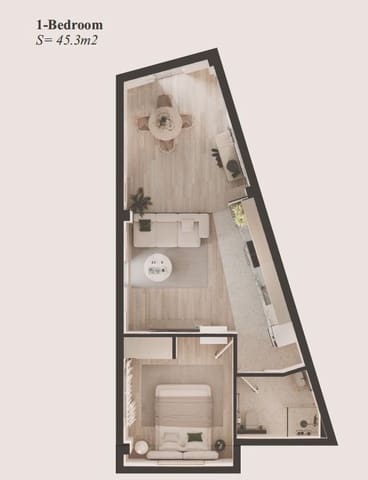 1 soveværelse Lejlighed til salg i Benidorm - € 195.000 (Ref: 9559960)