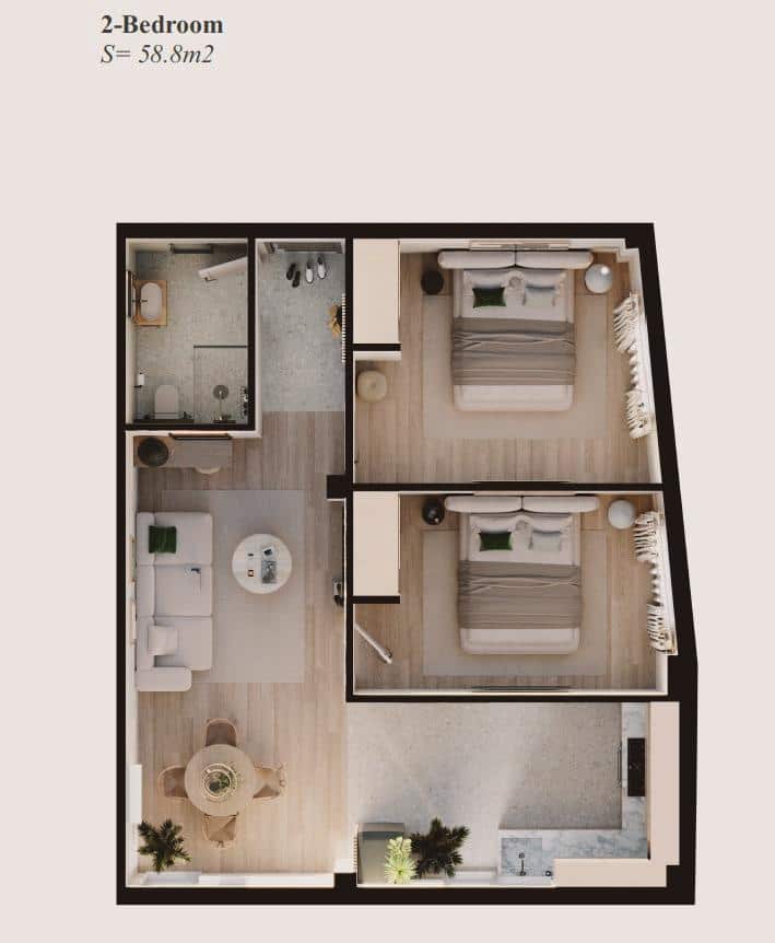 Piso de 2 habitaciones en Benidorm en venta - 210.000 € (Ref: 9559963)