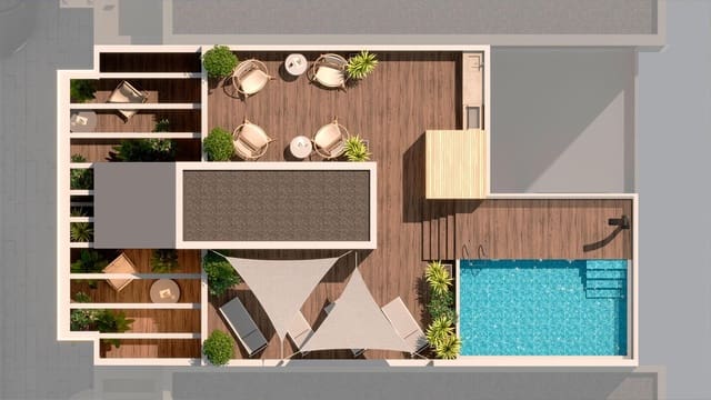 1 sovrum Takvåning till salu i Playa del Acequión, Torrevieja med pool - 250 000 € (Ref: 9560566)