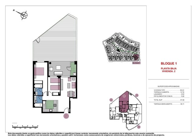 2 Zimmer Apartment zu verkaufen in Mil Palmeras, Pilar de la Horadada mit Pool - 309.000 € (Ref: 9580717)