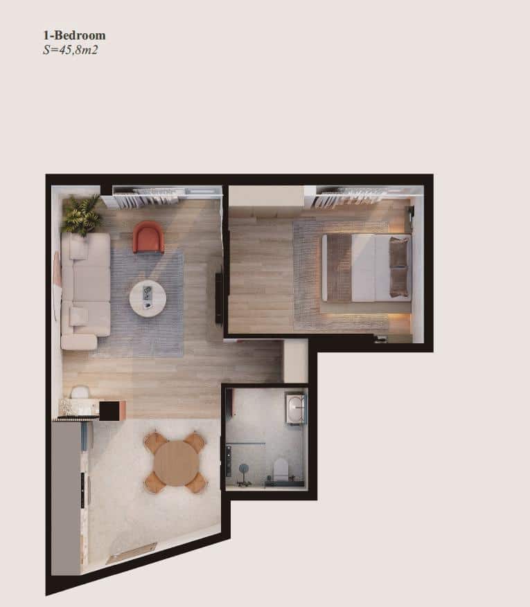 1 soveværelse Lejlighed til salg i Benidorm - € 195.000 (Ref: 9581179)