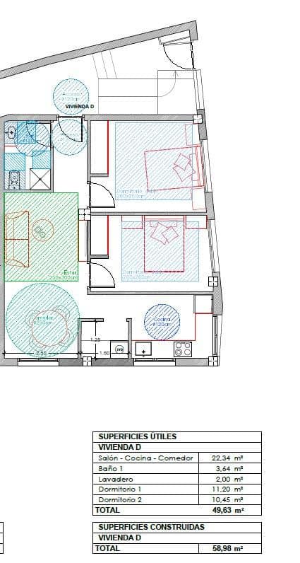 2 sypialnia Mieszkanie na sprzedaż w Benidorm - 210 000 € (Ref: 9581180)