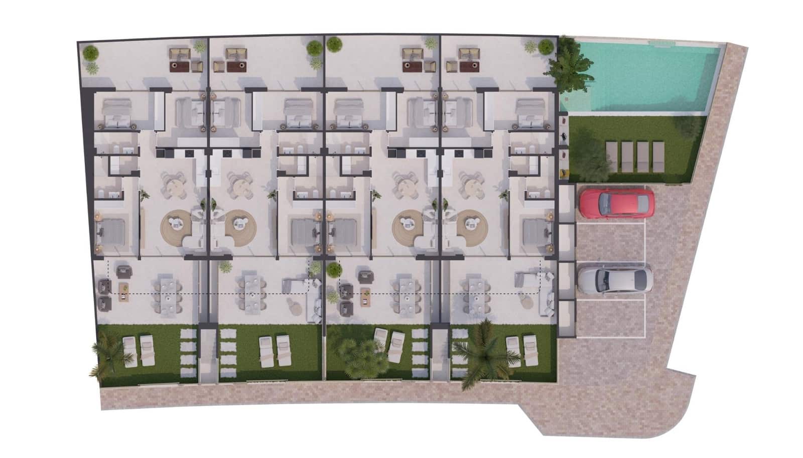 3 soverom Bungalow til salgs i Los Cuarteros med svømmebasseng - € 375 900 (Ref: 9588796)