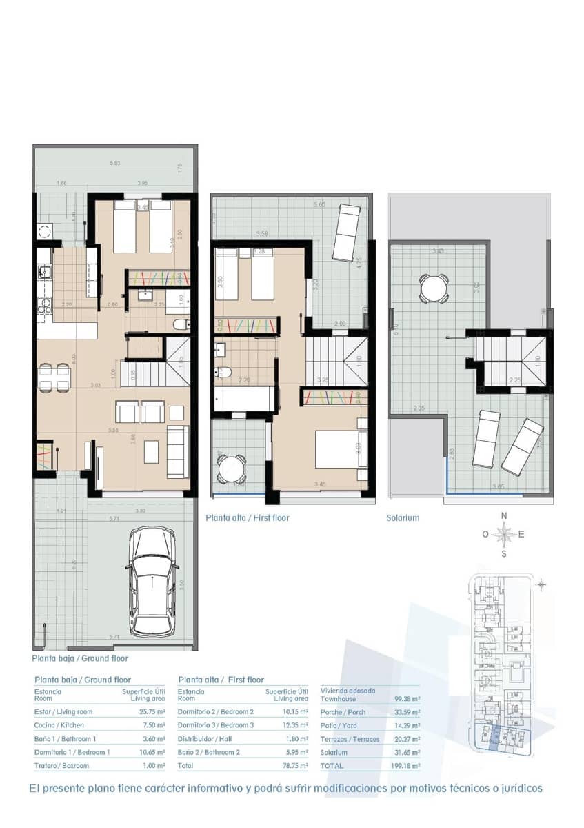 3 camera da letto Casa in vendita in Torre de la Horadada con piscina garage - 429.900 € (Rif: 9589107)