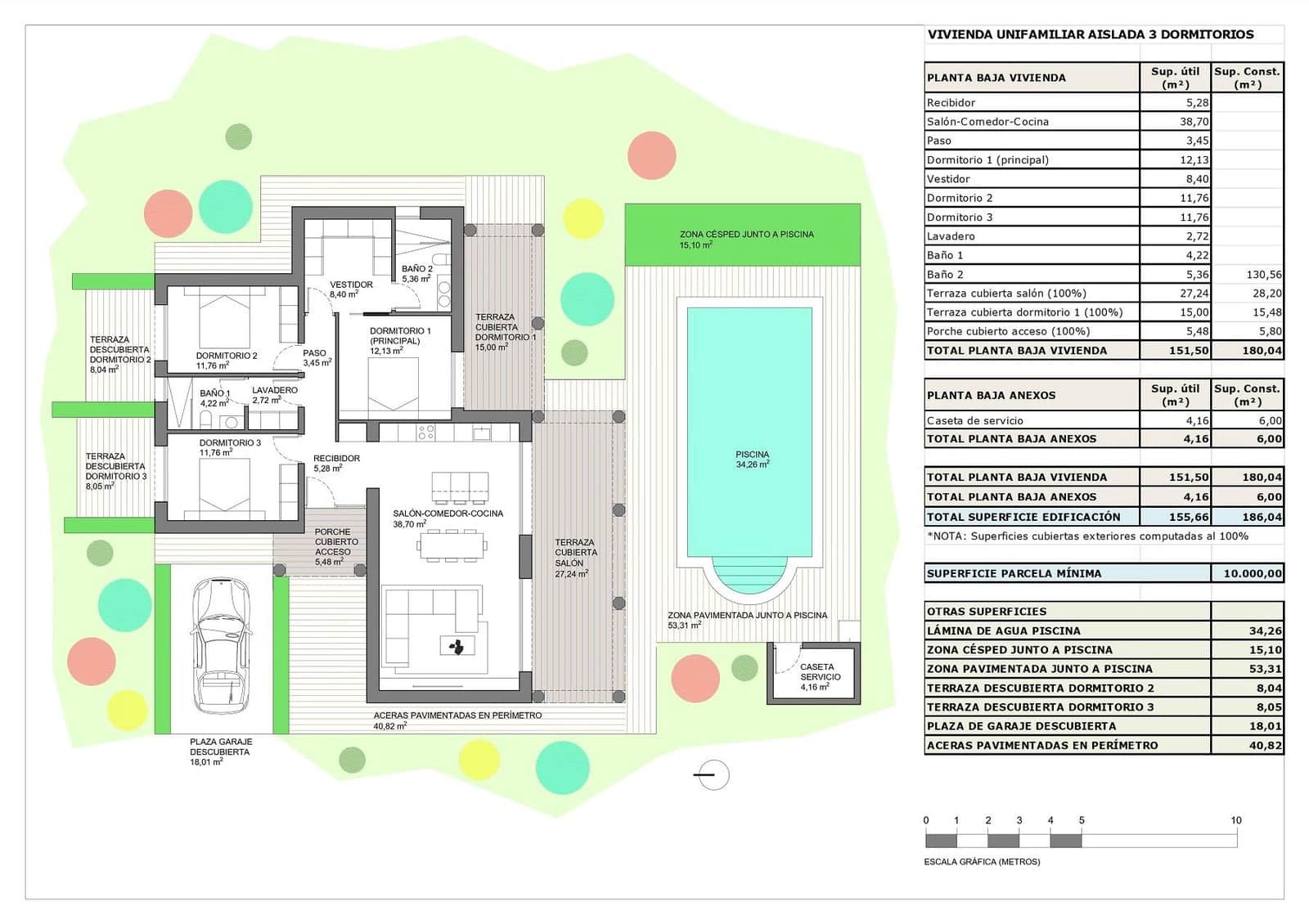 3 Zimmer Villa zu verkaufen in Rodriguillo mit Pool - 412.000 € (Ref: 9603957)