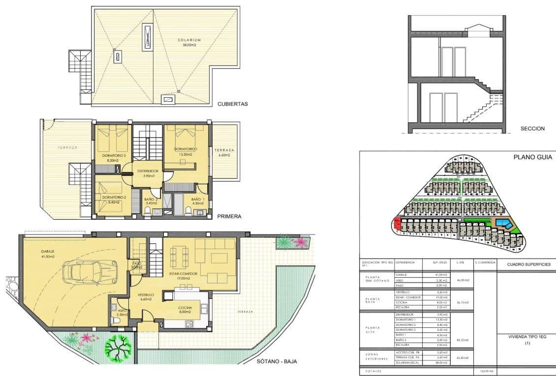 3 soverom Hus til salgs i Monforte del Cid med svømmebasseng garasje - € 350 000 (Ref: 9605558)