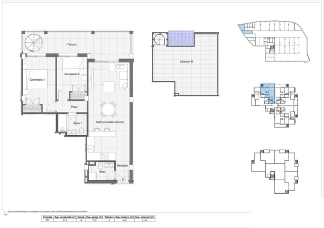 2 Zimmer Penthouse zu verkaufen in Bigastro mit Pool Garage - 209.900 € (Ref: 9605829)