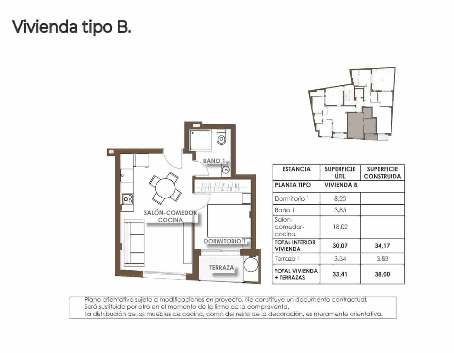 1 soveværelse Lejlighed til salg i Torrevieja med swimmingpool - € 198.000 (Ref: 9620272)