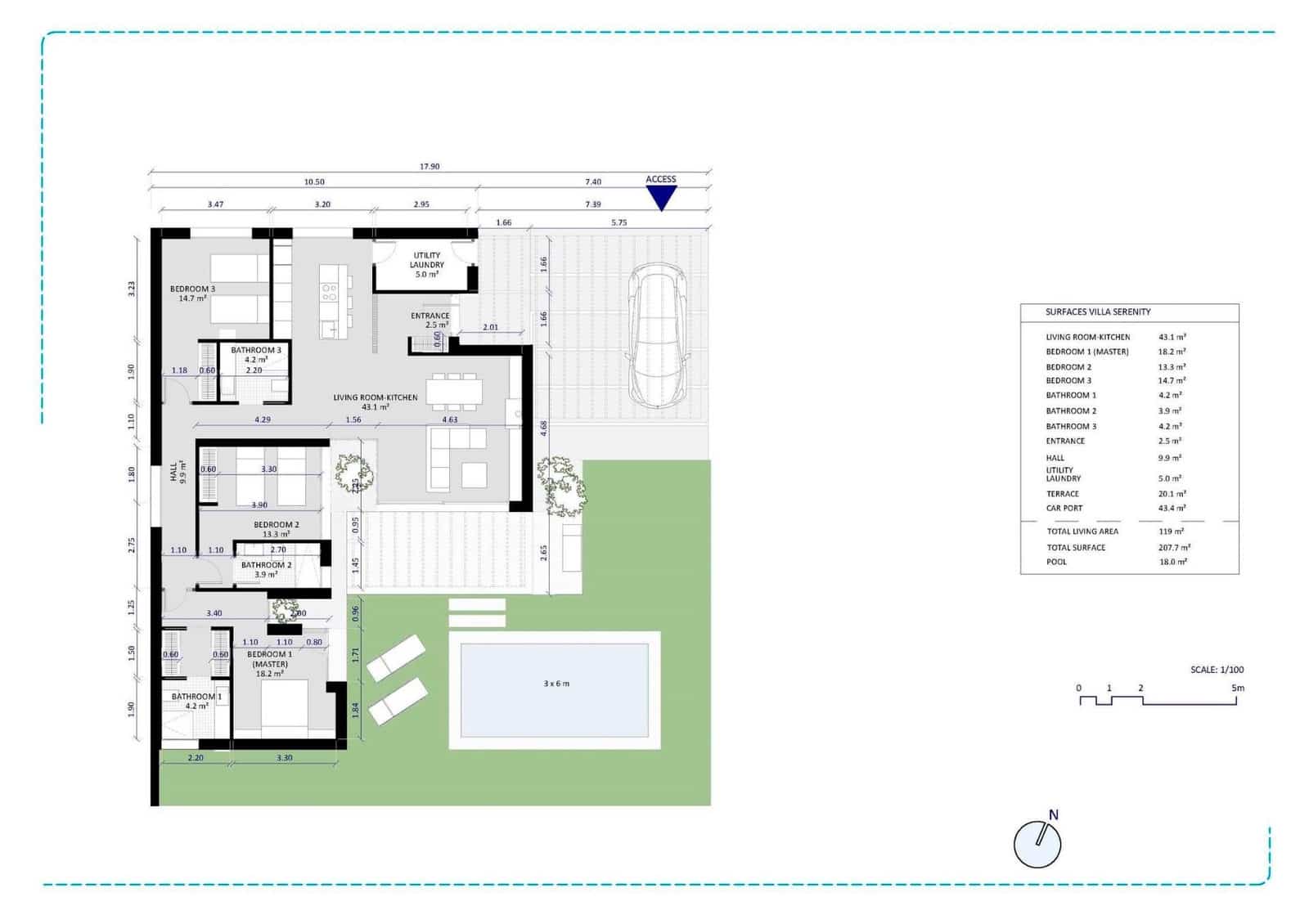 3 soverom Villa til salgs i Banos y Mendigo med svømmebasseng garasje - € 489 000 (Ref: 9623328)