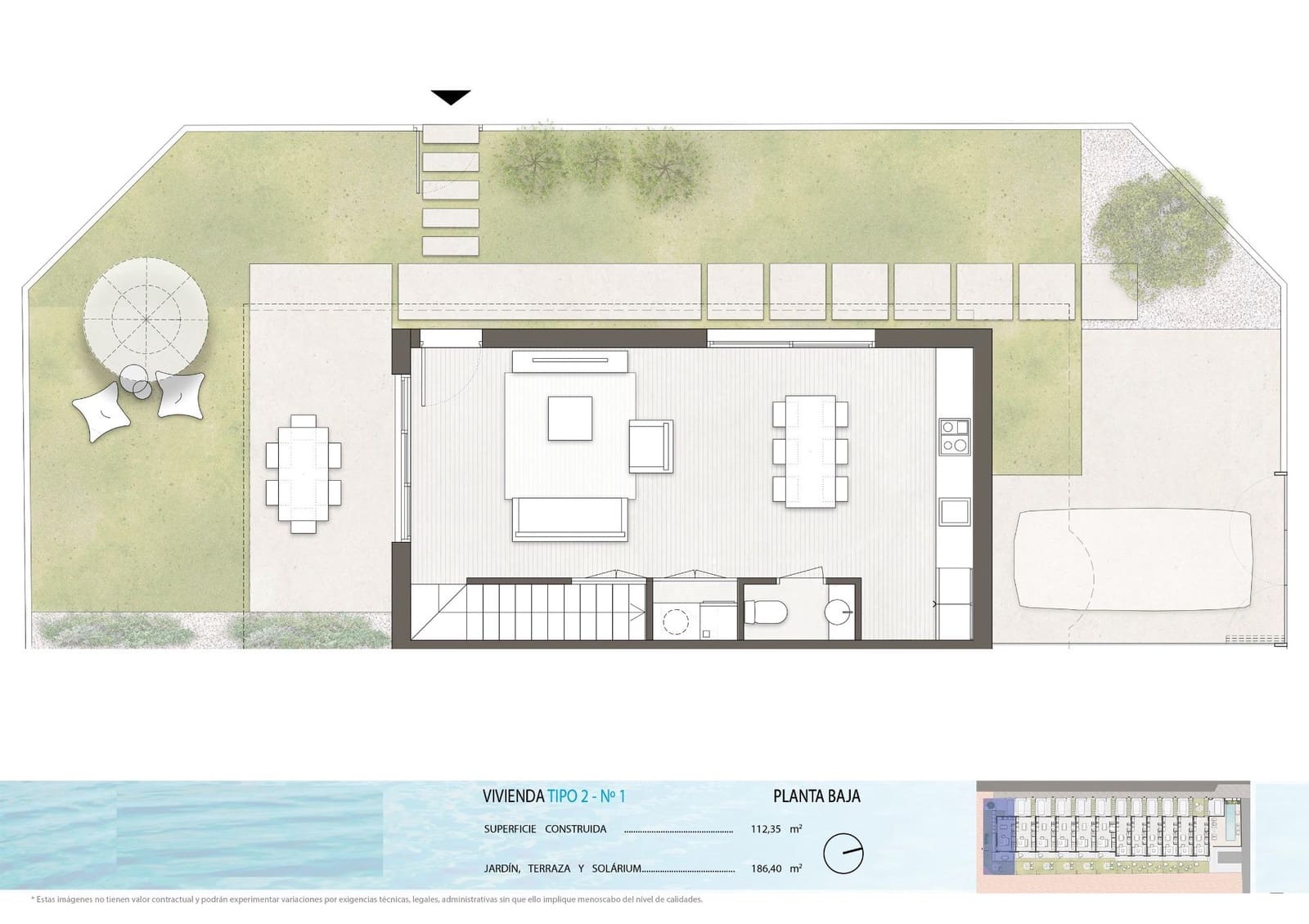 Chalet de 3 habitaciones en Pilar de la Horadada en venta con piscina garaje - 437.900 € (Ref: 9625014)