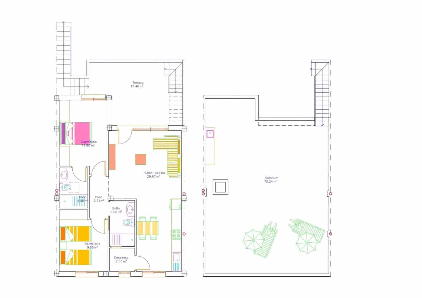 2 chambre Bungalow à vendre à San Javier avec piscine garage - 272 900 € (Ref: 9628455)