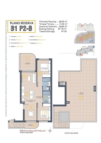 2 sypialnia Penthouse na sprzedaż w Las Lomas de Rame - Bahía Bella, Los Alcázares - 339 900 € (Ref: 9628567)